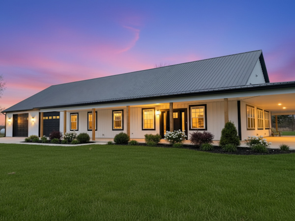 Custom barndominiums have the amenities of a home with the space to work on projects